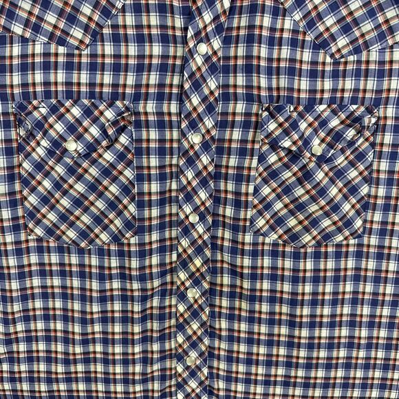 Authentic Western Youngbloods Button Front Cowboy Shirt Pearl Snaps Mens Size L - Picture 4 of 10